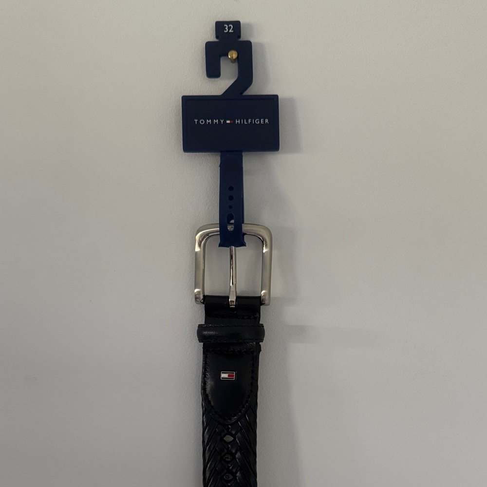 Tommy Hilfiger Black Woven Men's Belt